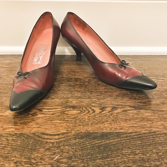 Salvatore Ferragamo Shoes - Salvatore Ferragamo | Red & Black Bow Heels